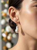 Baroque Pearl LeverBack Earrings