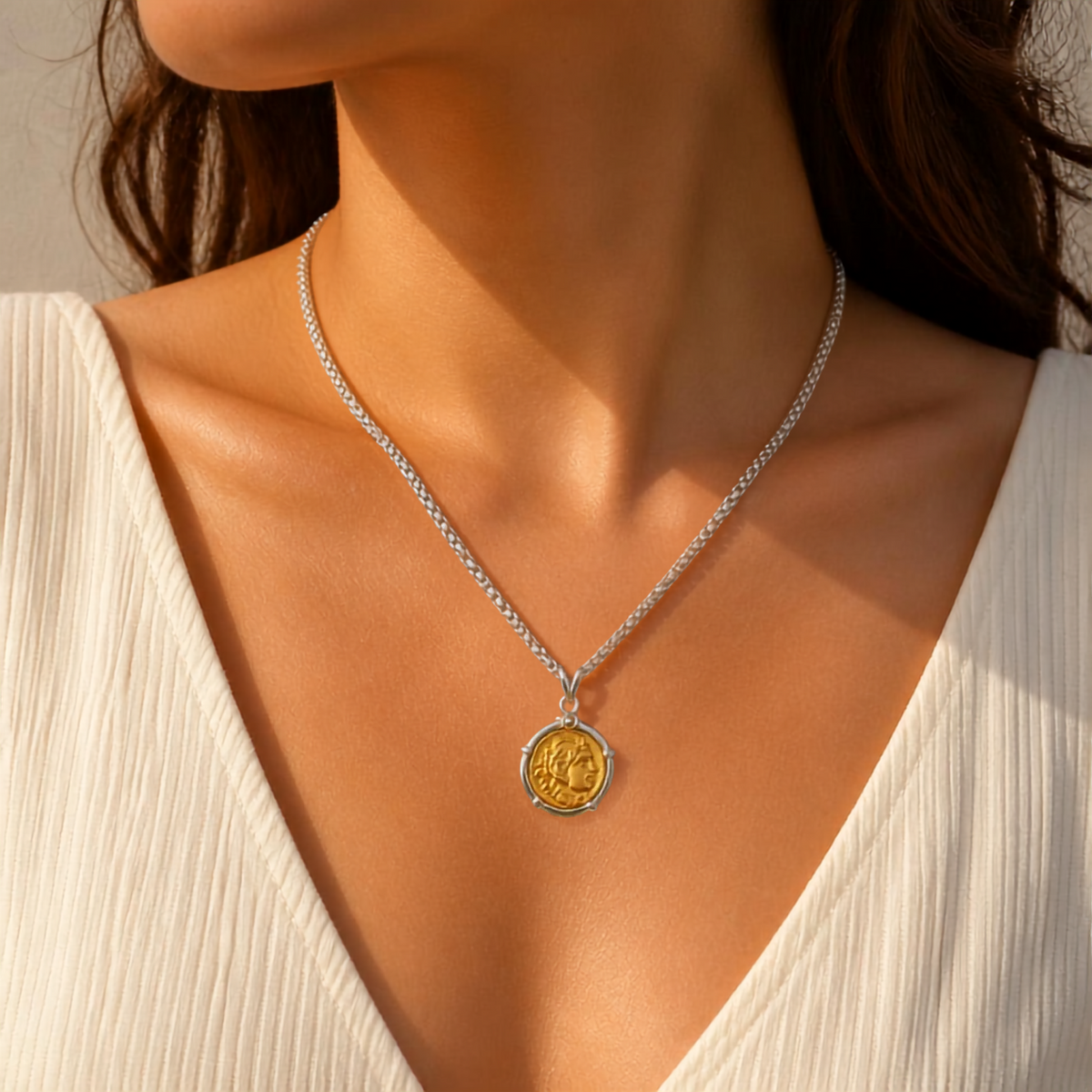 Roman Coin Necklace