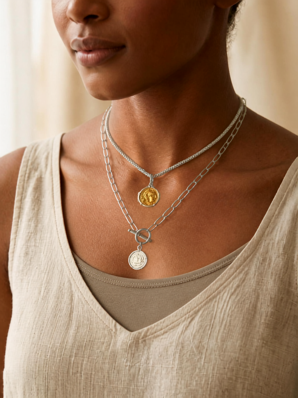 Roman Coin Necklace